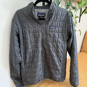 Patagonia Gray Nano Puff 1/2 Zip Jacket